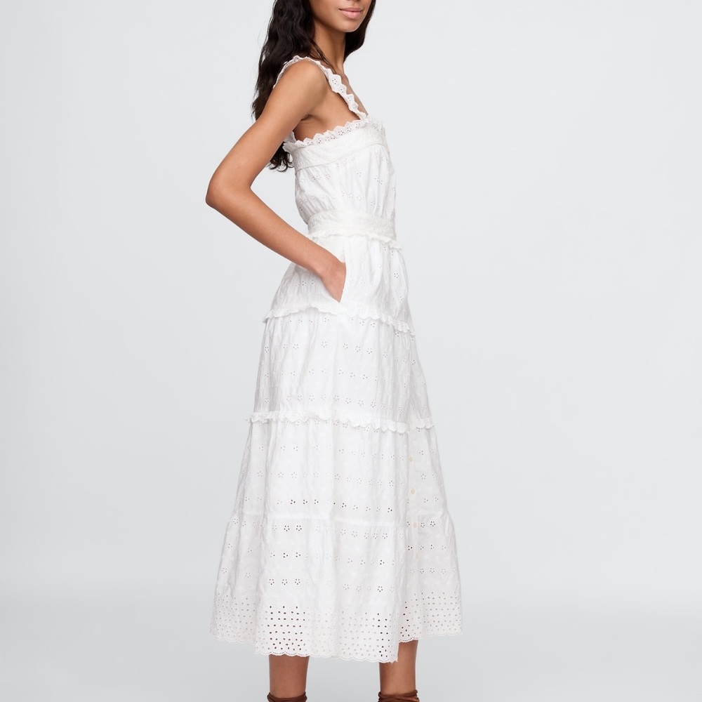 Gap x DOEN Eyelet Midi Dress - Picture 3 of 5